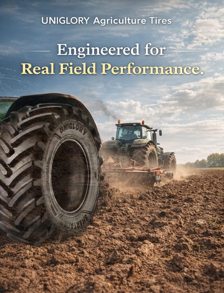 UNIGLORY agriculture tire working in field conditions