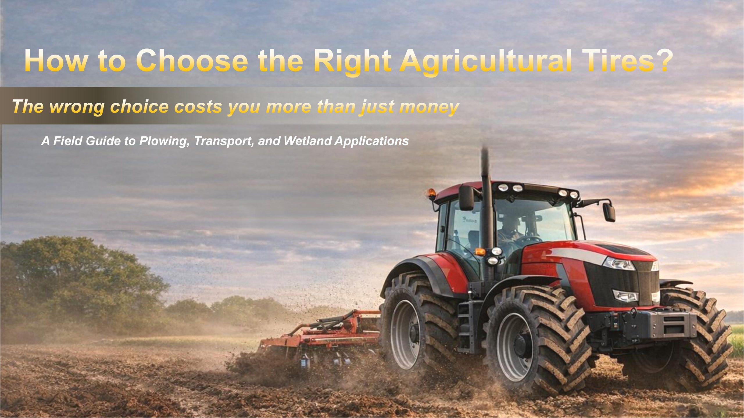 How to Choose Agricultural Tires? A Clear Guide to Tire Selection Across Different Farming Conditions
